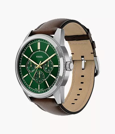Fossil Pearson Multifunction Brown Leather Women's Watch, FS6137