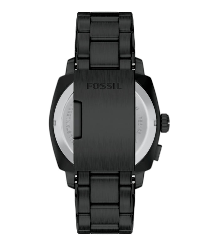 Fossil Quartz Black Dial Analog-Digital Stainless Steel Men's Watch, FS6156