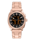 Fossil Quartz Black Dial Analog-Digital Stainless Steel Men's Watch, FS6158