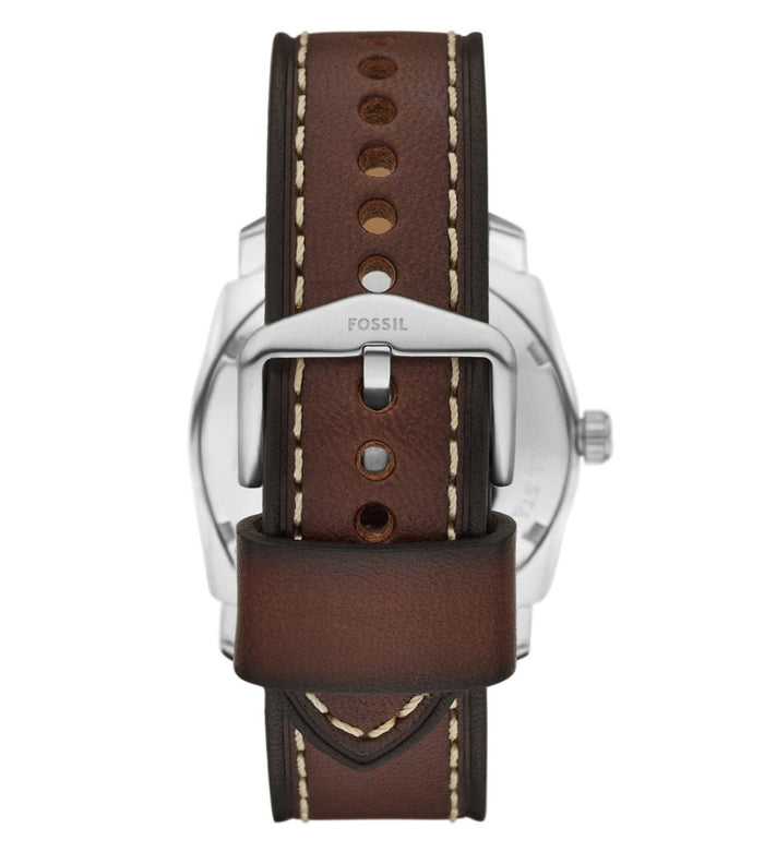 Fossil Quartz Black Dial Analog Leather Men's Watch, FS6081SET