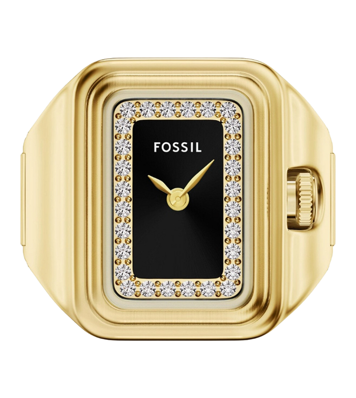 Fossil Quartz Black Dial Analog Stainless Steel Women's Watch, ES5447