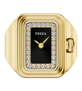 Fossil Quartz Black Dial Analog Stainless Steel Women's Watch, ES5447