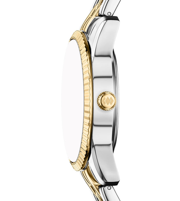 Fossil Quartz Black Dial Analog Stainless Steel Women's Watch, ES5458