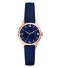 Fossil Quartz Blue Dial Analog Leather Women's Watch, ES5424