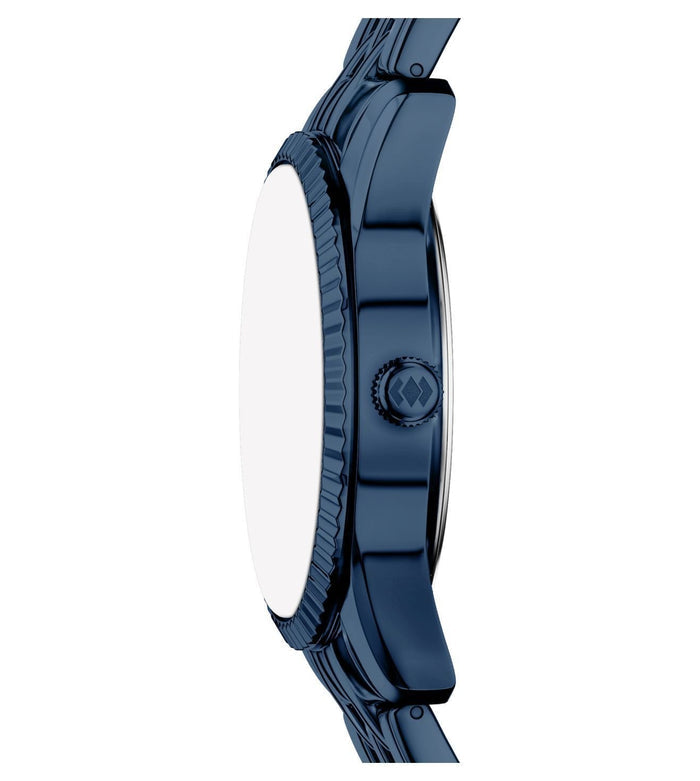 Fossil Quartz Blue Dial Analog Stainless Steel Women's Watch, ES5476