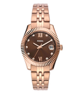 Fossil Quartz Brown Dial Analog Stainless Steel Women's Watch, ES5324