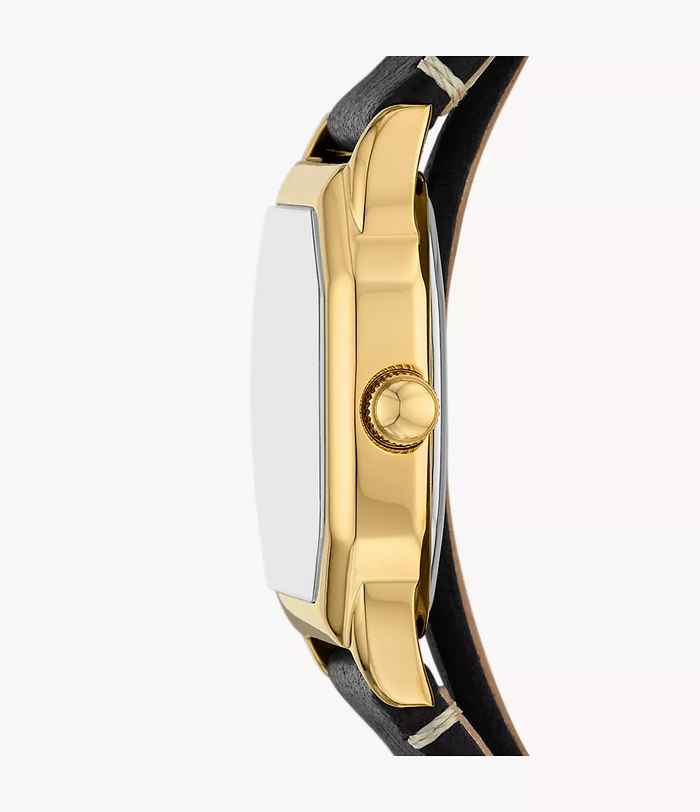 Fossil Quartz Cream Dial Analog Leather Women's Watch, ES5404