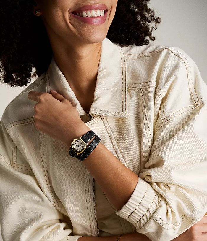 Fossil Quartz Cream Dial Analog Leather Women's Watch, ES5404
