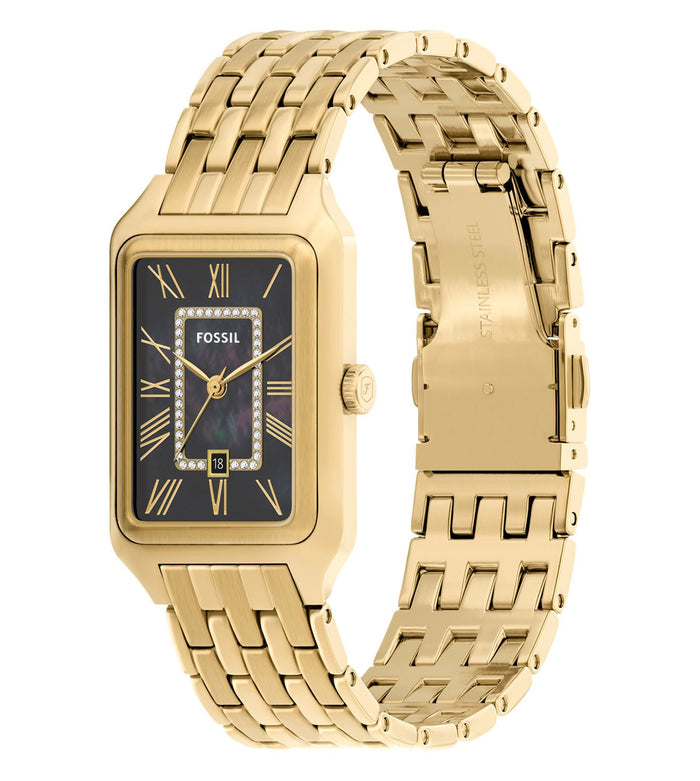 Fossil Quartz Mother of Pearl Dial Analog Stainless Steel Women's Watch, ES5417