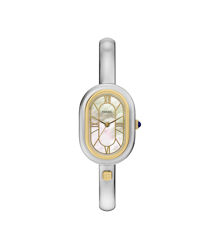 Fossil Quartz Mother Of Pearl Dial Analog Stainless Steel Women's Watch, ES5455
