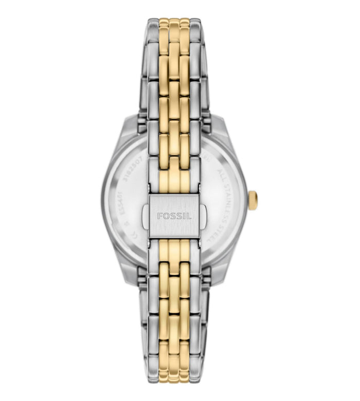 Fossil Quartz Pink Dial Analog Stainless Steel Women's Watch, ES5461