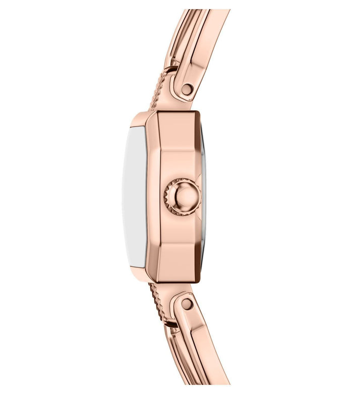 Fossil Quartz Rose Gold Dial Analog Stainless Steel Women's Watch, ES5484