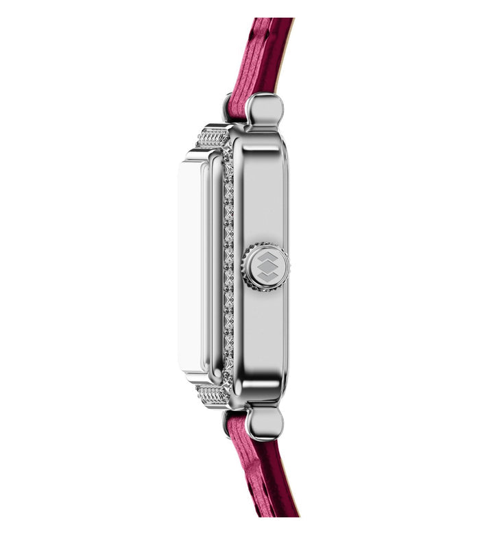 Fossil Quartz Silver Dial Analog Leather Women's Watch, ES5466