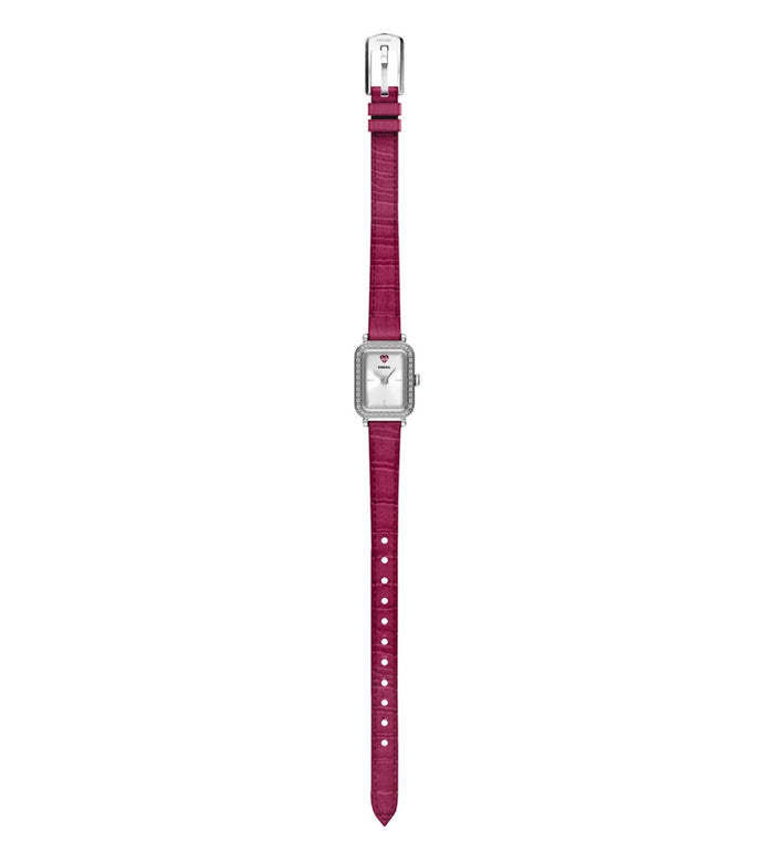Fossil Quartz Silver Dial Analog Leather Women's Watch, ES5466