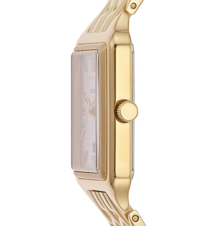 Fossil Quartz Silver Dial Analog Stainless Steel Women's Watch, ES5220