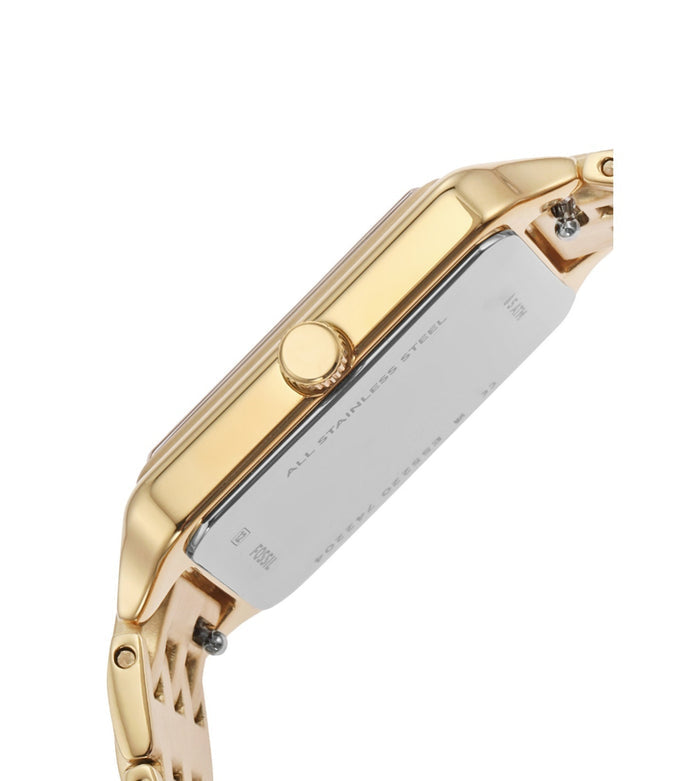 Fossil Quartz Silver Dial Analog Stainless Steel Women's Watch, ES5220
