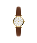 Fossil Quartz White Dial Analog Leather Women's Watch, ES5464