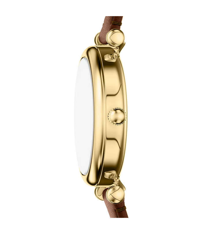 Fossil Quartz White Dial Analog Leather Women's Watch, ES5464