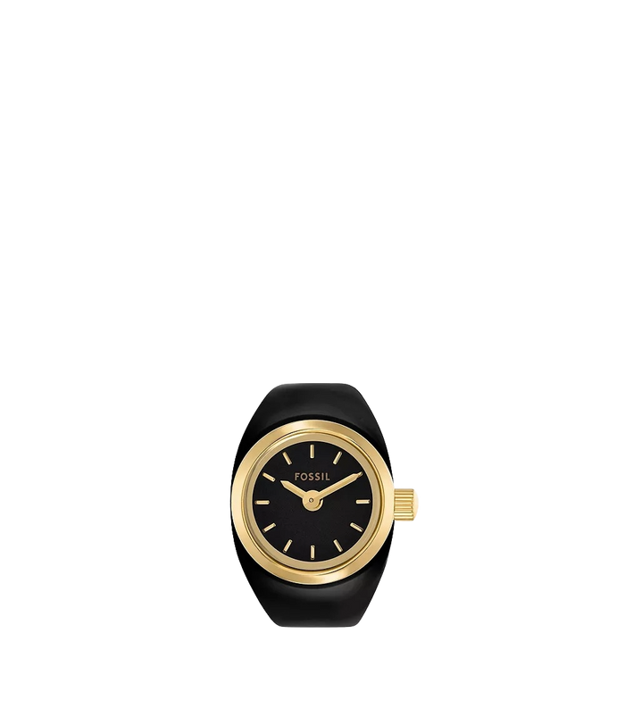 Fossil Ring Watch Two-Hand Gold-Tone Stainless Steel, Women's Watch, ES5413
