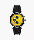 Fossil Sport Tourer Chronograph Black Silicone Men's Watch, FS6044