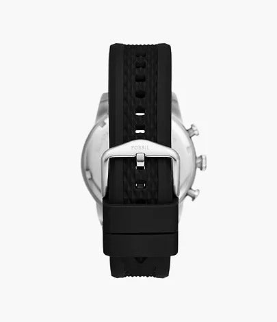 Fossil Sport Tourer Chronograph Black Silicone Men's Watch, FS6044