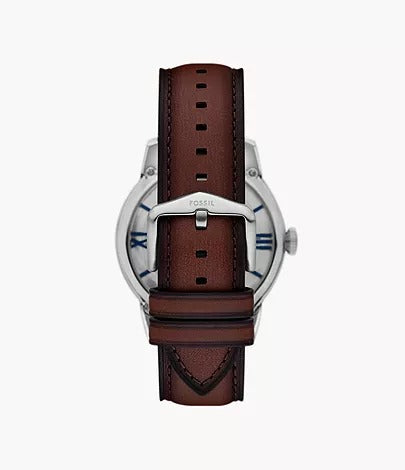 Fossil Townsman Automatic Brown Leather Men's Watch, ME3267
