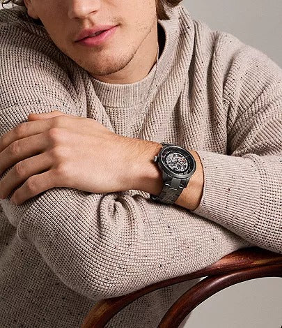 Fossil Townsman Automatic Smoke Stainless Steel Men's Watch, ME3268