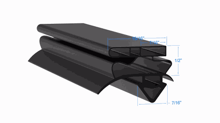 GDIM-49 True PART# 810814 by Strivide 25 5/8 x 42 1/4 Compatible with True 810814