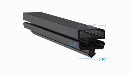 GRB1 Delfield PART# 1701901 by Strivide 22 5/8 x 59 Compatible with Delfield 1701901