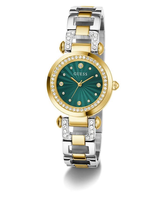 Guess Ginger 2-Tone Gold Tone Analog Women's Watch, GW0869L1