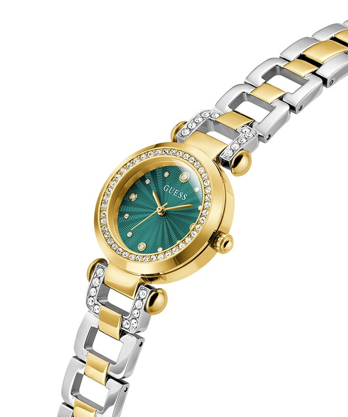 Guess Ginger 2-Tone Gold Tone Analog Women's Watch, GW0869L1