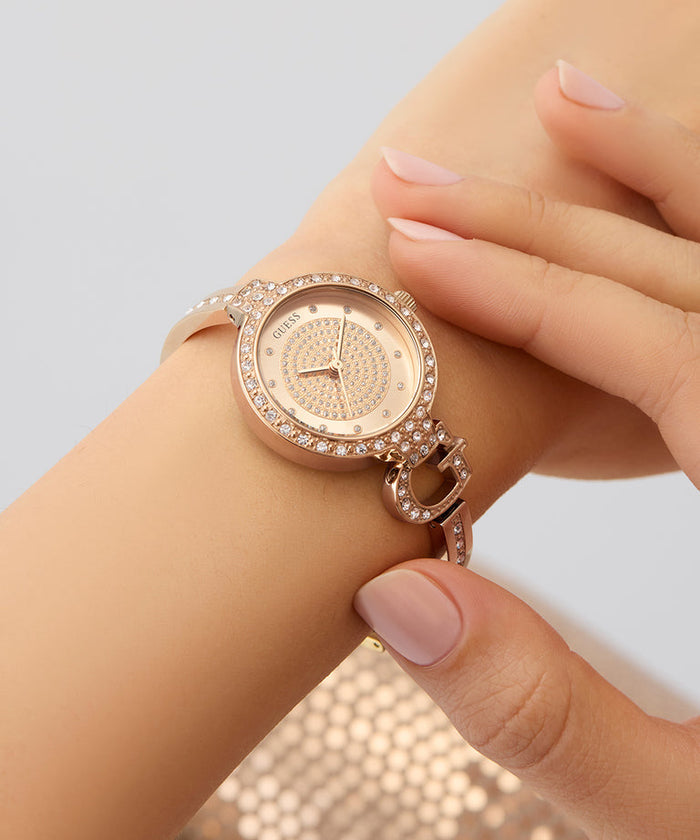 Guess Giselle Rose Gold Tone Analog Women's Watch, GW0929L3