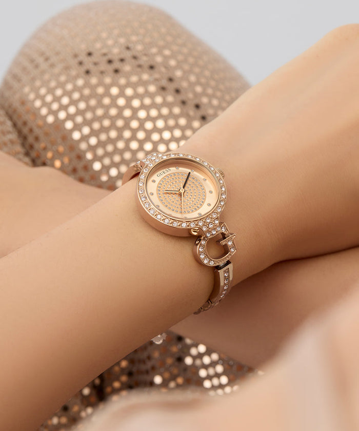 Guess Giselle Rose Gold Tone Analog Women's Watch, GW0929L3