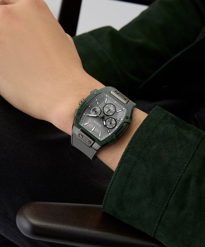 Guess Grey Gunmetal Multi-function Men's Watch, GW0956G3