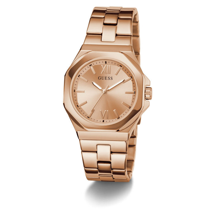 GUESS Ladies Rose Gold Tone Analog Watch Women's Watch, GW0873L3