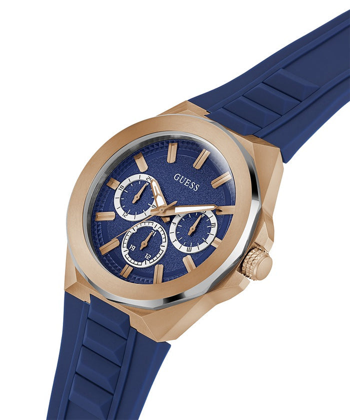 GUESS Mens Blue 2-Tone Multi-function Watch Men's Watch, GW0799G2