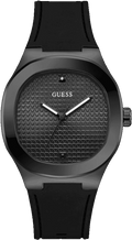 Guess Quartz Black Dial Analog Stainless Steel Men's Watch, GW1005G3