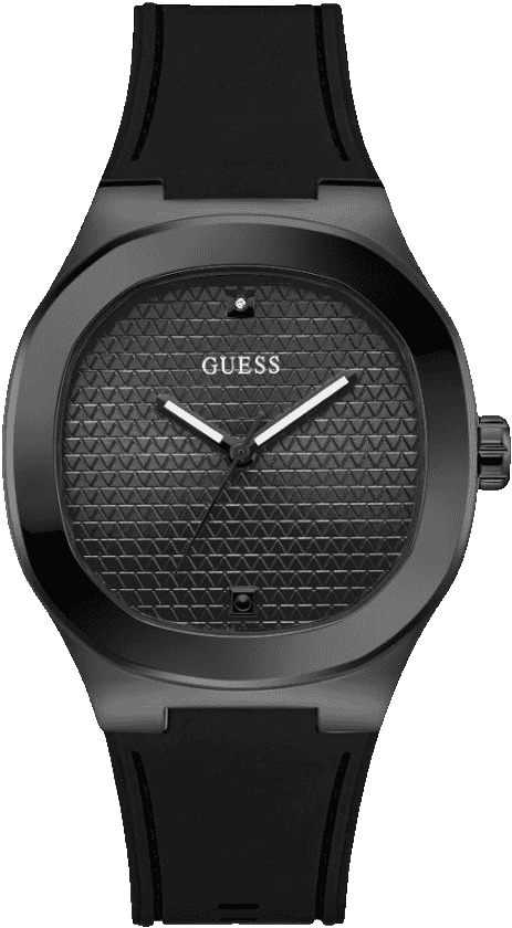 Guess Quartz Black Dial Analog Stainless Steel Men's Watch, GW1005G3