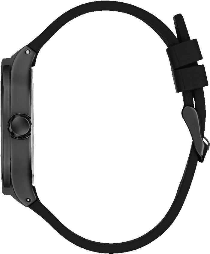 Guess Quartz Black Dial Analog Stainless Steel Men's Watch, GW1005G3