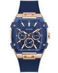 Guess Quartz Blue Dial Analog Stainless Steel Men's Watch, GW0956G4