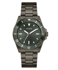 Guess Quartz Green Dial Analog Stainless Steel Men's Watch, GW0968G3