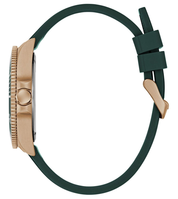 Guess Quartz Green Dial Analog Stainless Steel Men's Watch, GW0969G5