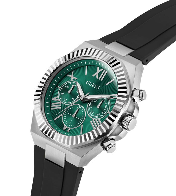 Guess Quartz Green Dial Analog Stainless Steel Men's Watch, GW1011G1