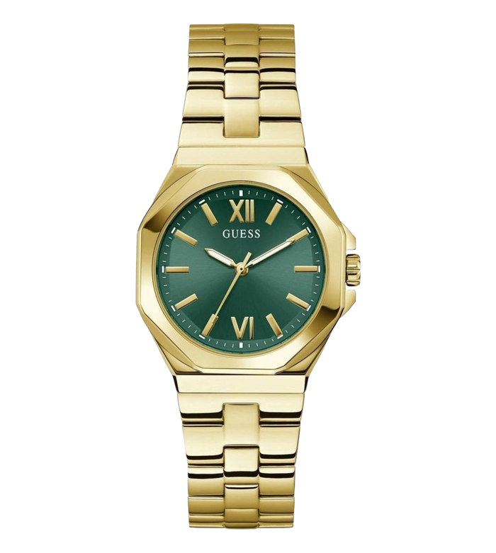 Guess Quartz Green Dial Analog Stainless Steel Women's Watch, GW0873L2