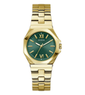 Guess Quartz Green Dial Analog Stainless Steel Women's Watch, GW0873L2