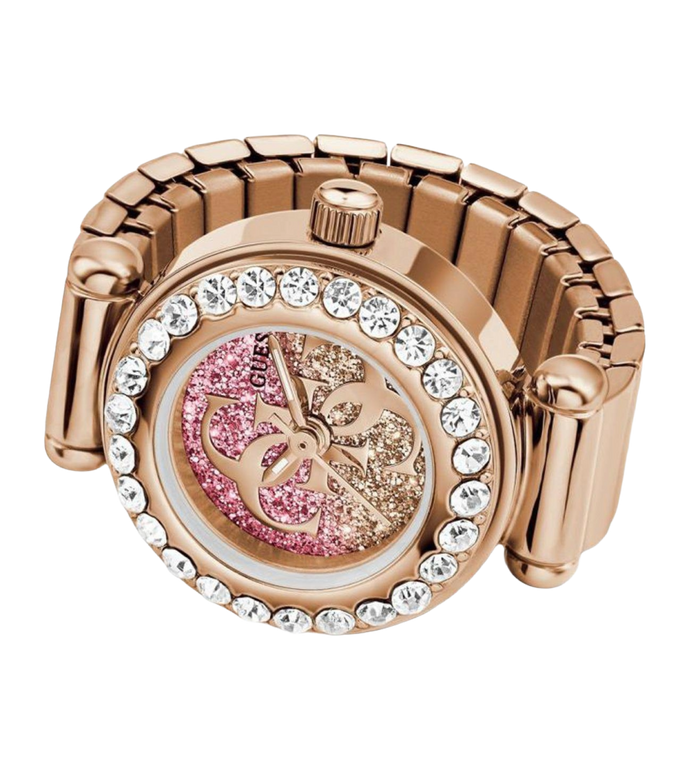 Guess Quartz Pink Dial Analog Stainless Steel Women's Watch, GW1022L4