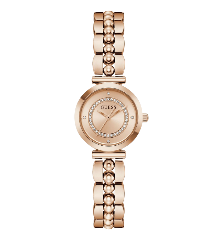 Guess Quartz Rose Gold Dial Analog Stainless Steel Women's Watch, GW0994L4