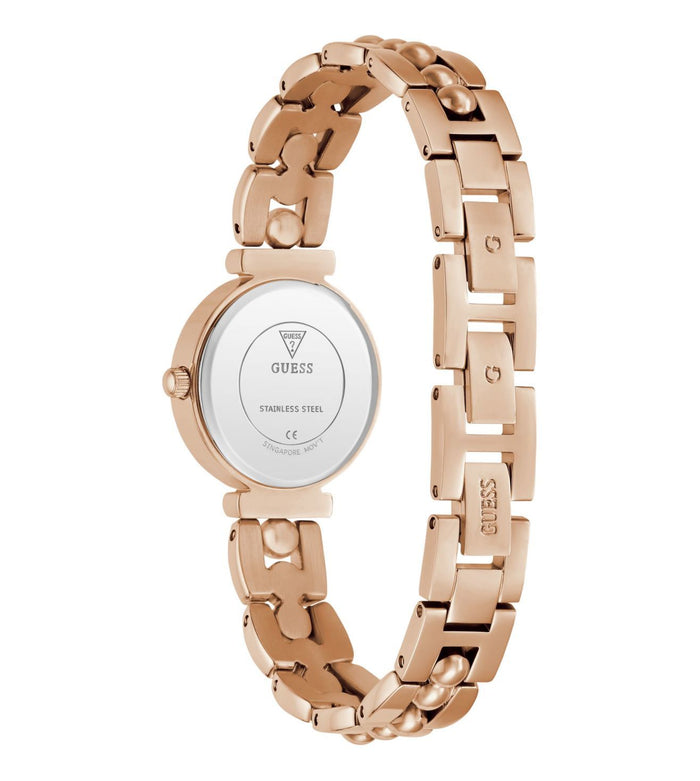 Guess Quartz Rose Gold Dial Analog Stainless Steel Women's Watch, GW0994L4