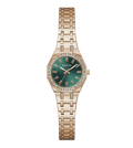 Guess Quartz Teal Dial Analog Stainless Steel Women's Watch, GW0931L7