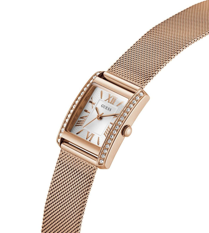 Guess Quartz White Dial Analog Stainless Steel Women's Watch, GW0997L3